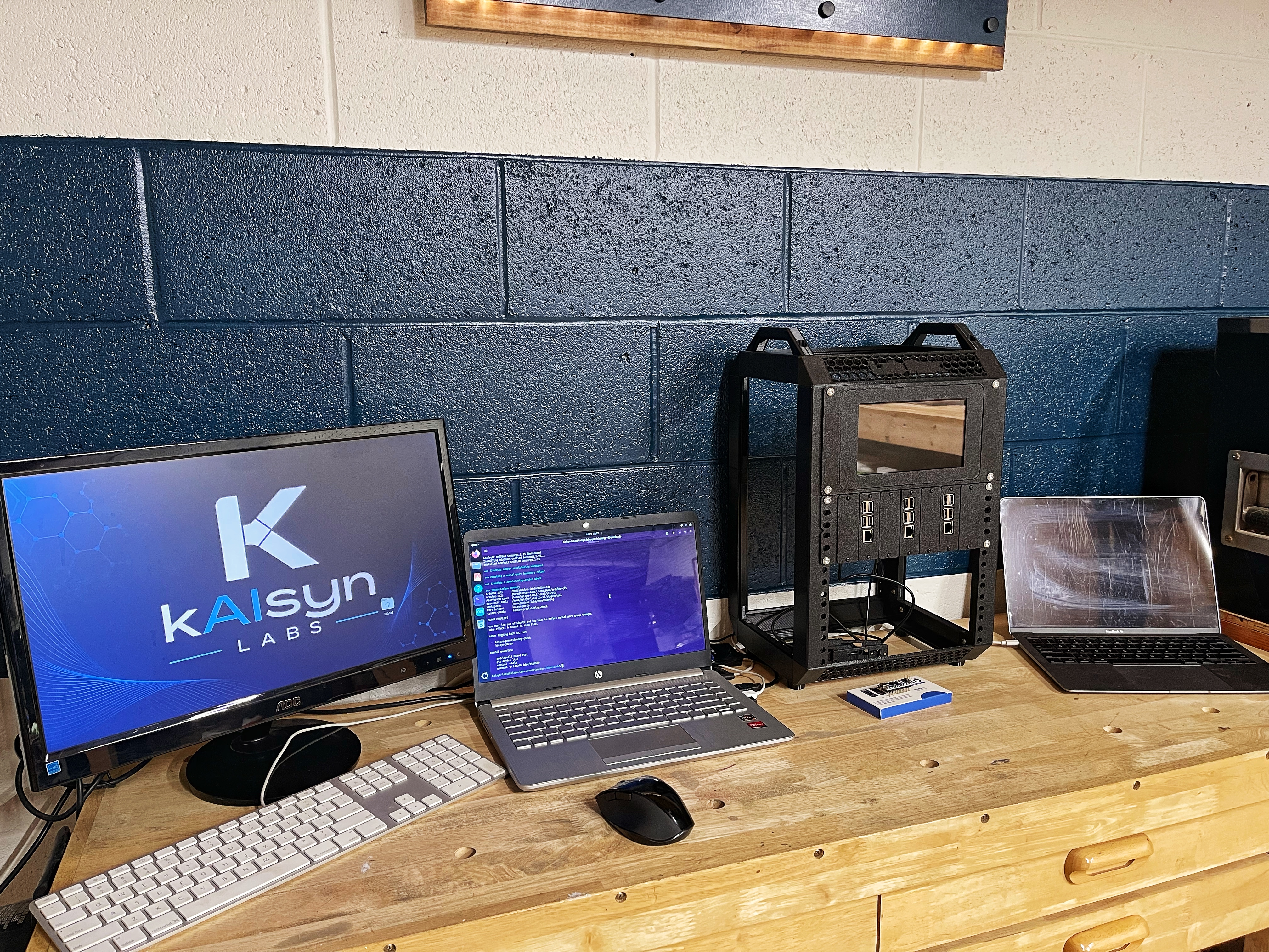 KinNect provisioning rig and workbench setup